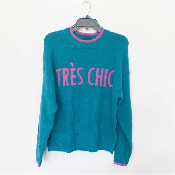 Code x mode verbiage sweater xl green/purple - Picture 3 of 7